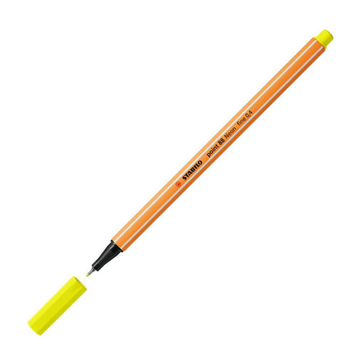 Picture of STABILO FINELINER PEN NEON YELLOW (88/024)
